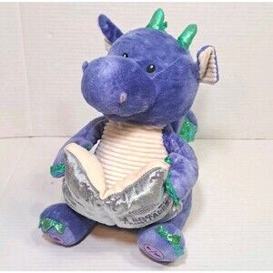 Cuddle Barn Dalton the Storytelling Dragon Animated Plush Talking Reads 5 Tales